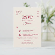 Elegant Burgundy Minimalist Wedding