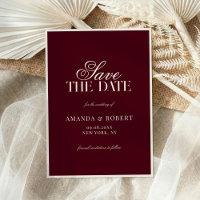 Elegant Burgundy Old Money Wedding