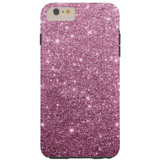 Elegant burgundy pink abstract girly glitter Case-Mate iPhone case (Back)