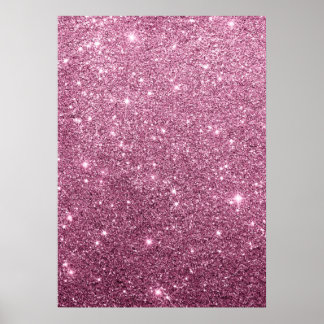 Elegant burgundy pink abstract girly glitter poster