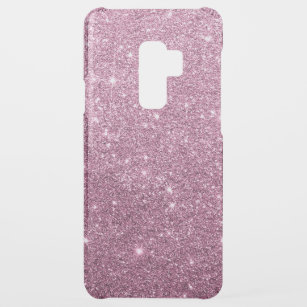 Elegant burgundy pink abstract girly glitter uncommon samsung galaxy s9 plus case