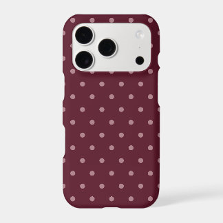 Elegant Burgundy Polka Dot Pattern