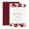 Elegant Burgundy Rose Quinceanera Invitation