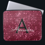 Elegant Burgundy Shimmer and Sparkle Monogram<br><div class="desc">Elegant Burgundy Faux Burgundy Marsala Shimmer Elegant Monogram Case. This case can be customised to include your initial and first name.</div>