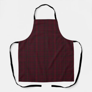Elegant Burgundy Tartan Apron