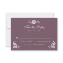 Elegant Burgundy Vintage Botanical