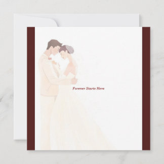 Elegant Burgundy Wedding Invitation