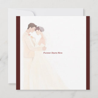 Elegant Burgundy Wedding Invitation