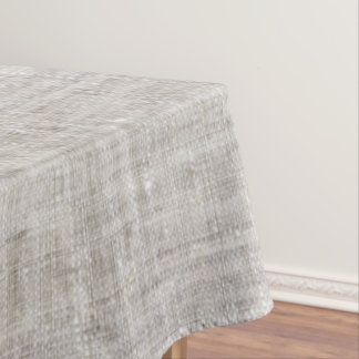 Elegant Burlap Pattern Tablecloth