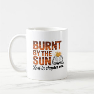 Elegant Burnt Orange and Black Literary Quote Coffee Mug