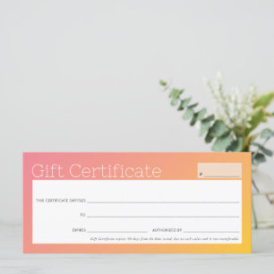 ELEGANT business beauty salon yellow pink ombre