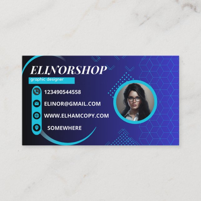 ELEGANT BUSINESS CARD (Front)