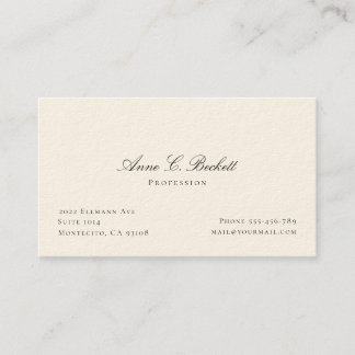 Elegant business card