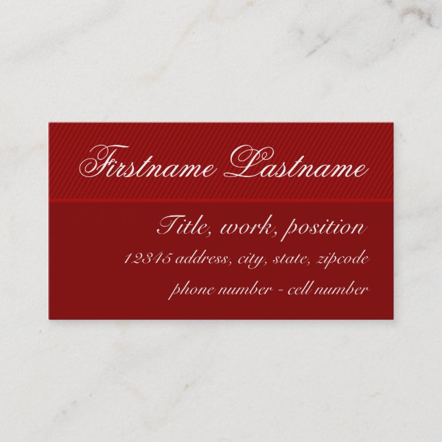 Elegant Business Card (Front)