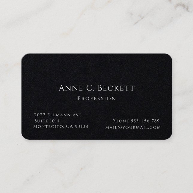 Elegant  business card (Front)