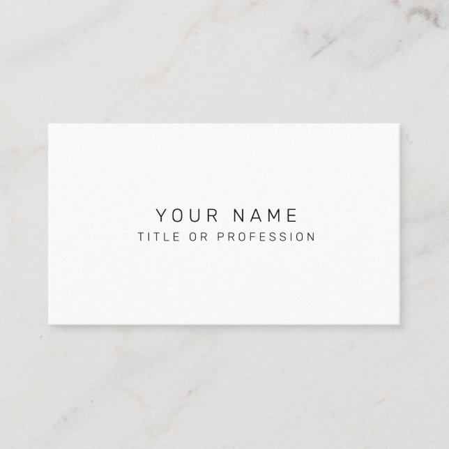 American, 89 mm x 51 mm Business Card (Front)