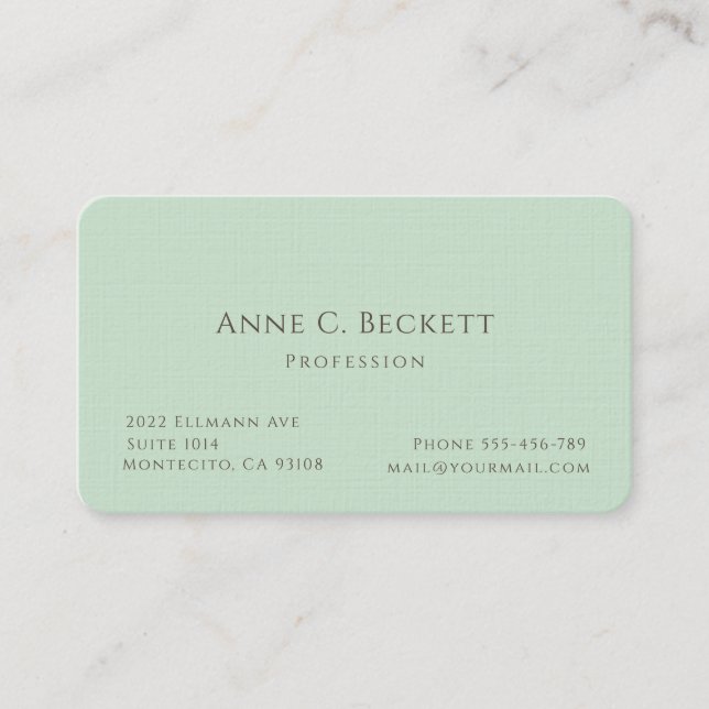 Elegant  business card (Front)