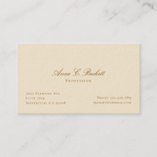 Elegant business card