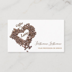 Elegant business card Barista and Coffee fellows