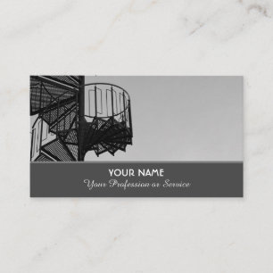 Elegant business card for escalator experts