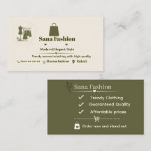 Elegant Business Card for Fashion Brands