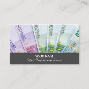 Elegant business card for financial experts