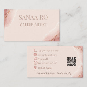 Elegant Business Card for Makeup Artists