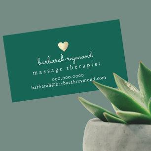 Elegant Business Card For Massage Theraphy