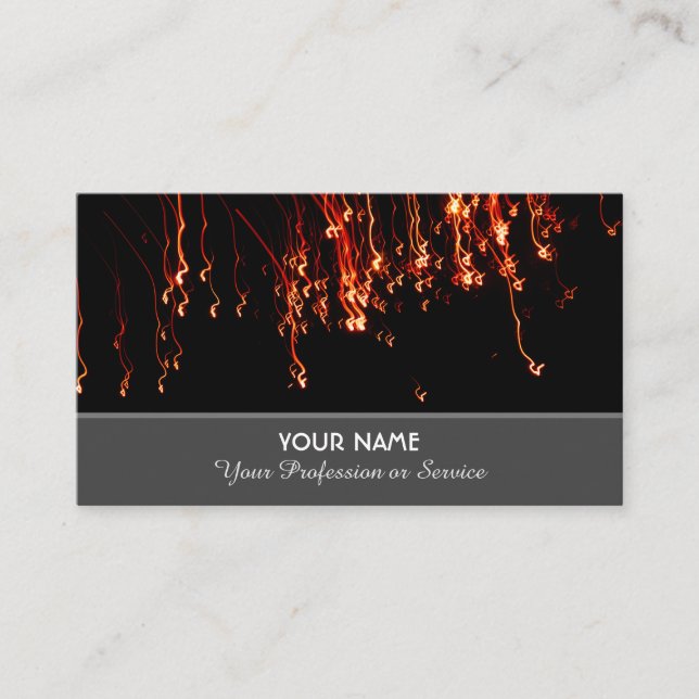 Elegant business card for sparkling services (Front)