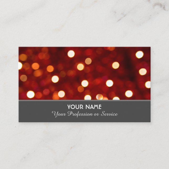 Elegant business card for sparkling services (Front)
