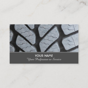 Elegant business card for wheel and tire experts