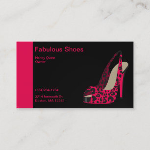 Elegant Business Card for Women's Shoe Store