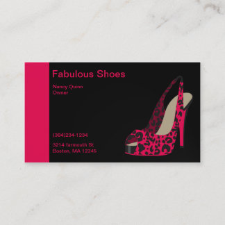 Elegant Business Card for Women's Shoe Store