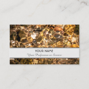 Elegant business card in clear fluent design