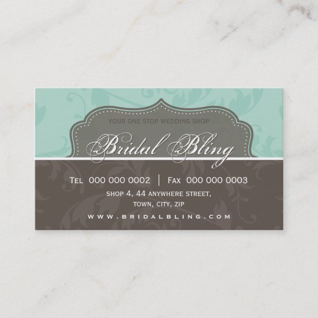 ELEGANT BUSINESS CARD :: royal 8BL (Front)
