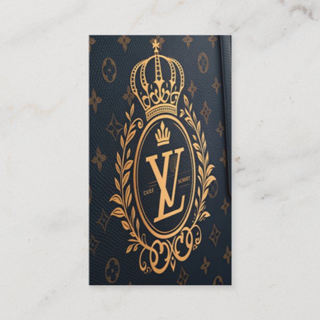 Elegant Business Card – Royal Gold Emblem (Front)