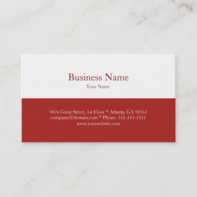 Elegant Business Card Template (Front)