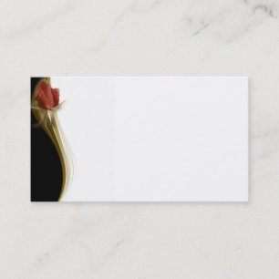 Elegant Business Card with Rose