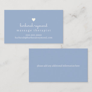 Elegant Business Cards For Massage Therapist
