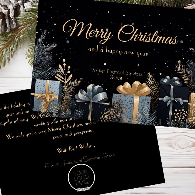 Elegant Business Corporate Christmas Holiday Card (Creator Uploaded)