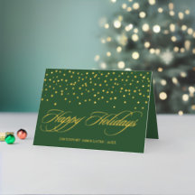 Elegant Business Corporate Green Stars Gold