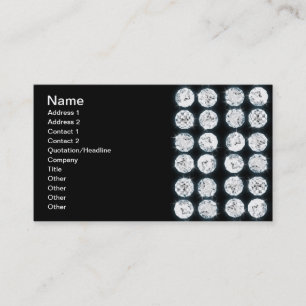 Elegant Business Faux Diamonds Card