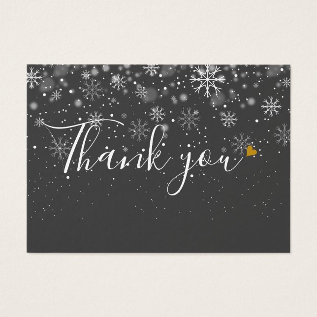 Elegant Business Gift Certificate Script Thank You (Front)