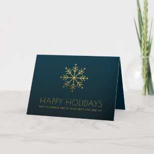 Elegant Business Holiday  Thank You Card