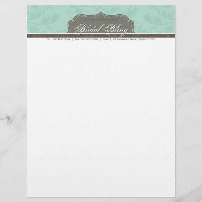 ELEGANT BUSINESS LETTERHEAD :: royal 7 Template (Front)