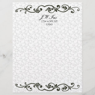 elegant Business Letterheads orange Letterhead Template