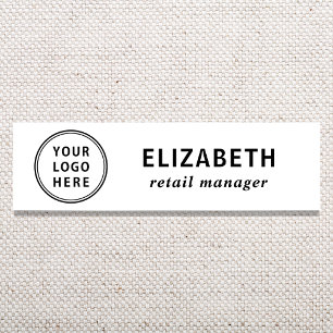 Elegant Business Logo Name Tag
