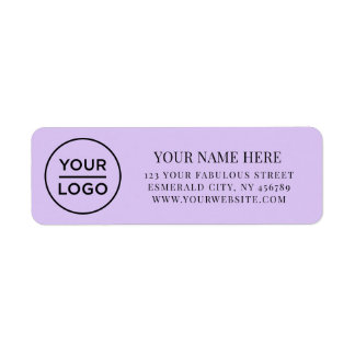 Elegant Business Logo Return Address