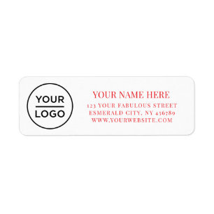 Elegant Business Logo Return Address