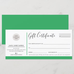 ELEGANT BUSINESS modern chic logo green plant